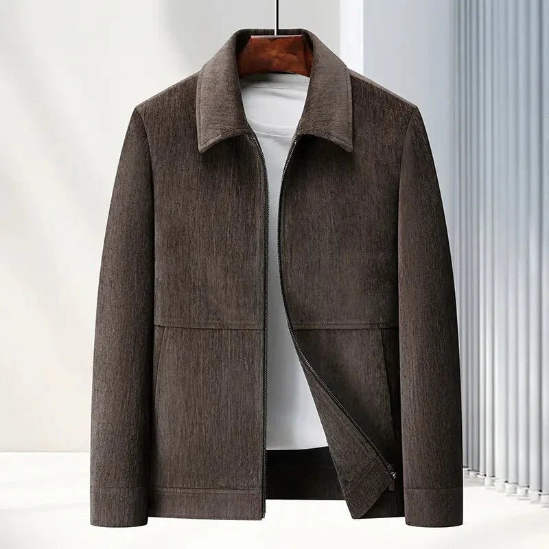 Herrjacka mellanlängd med tidlös design 0