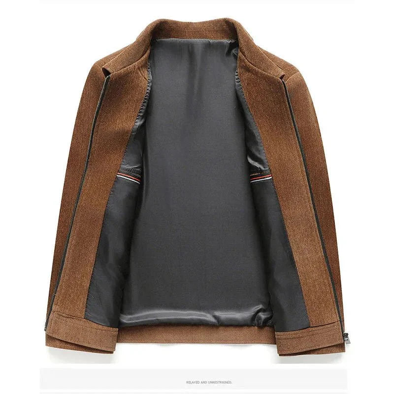 Herrjacka mellanlängd med tidlös design 2