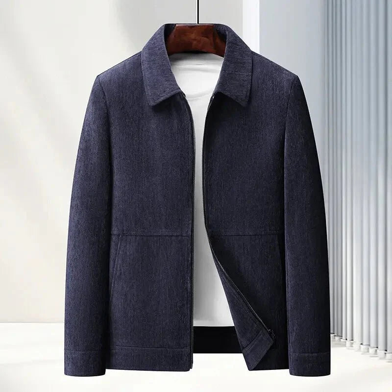 Herrjacka mellanlängd med tidlös design 4