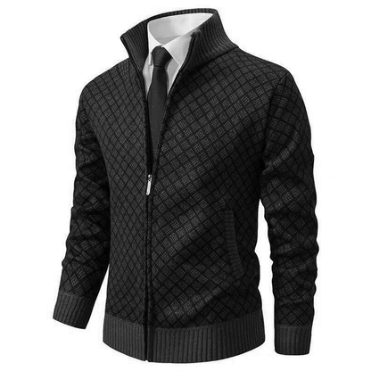 Herrkofta i jacquard med mjuk komfort 3