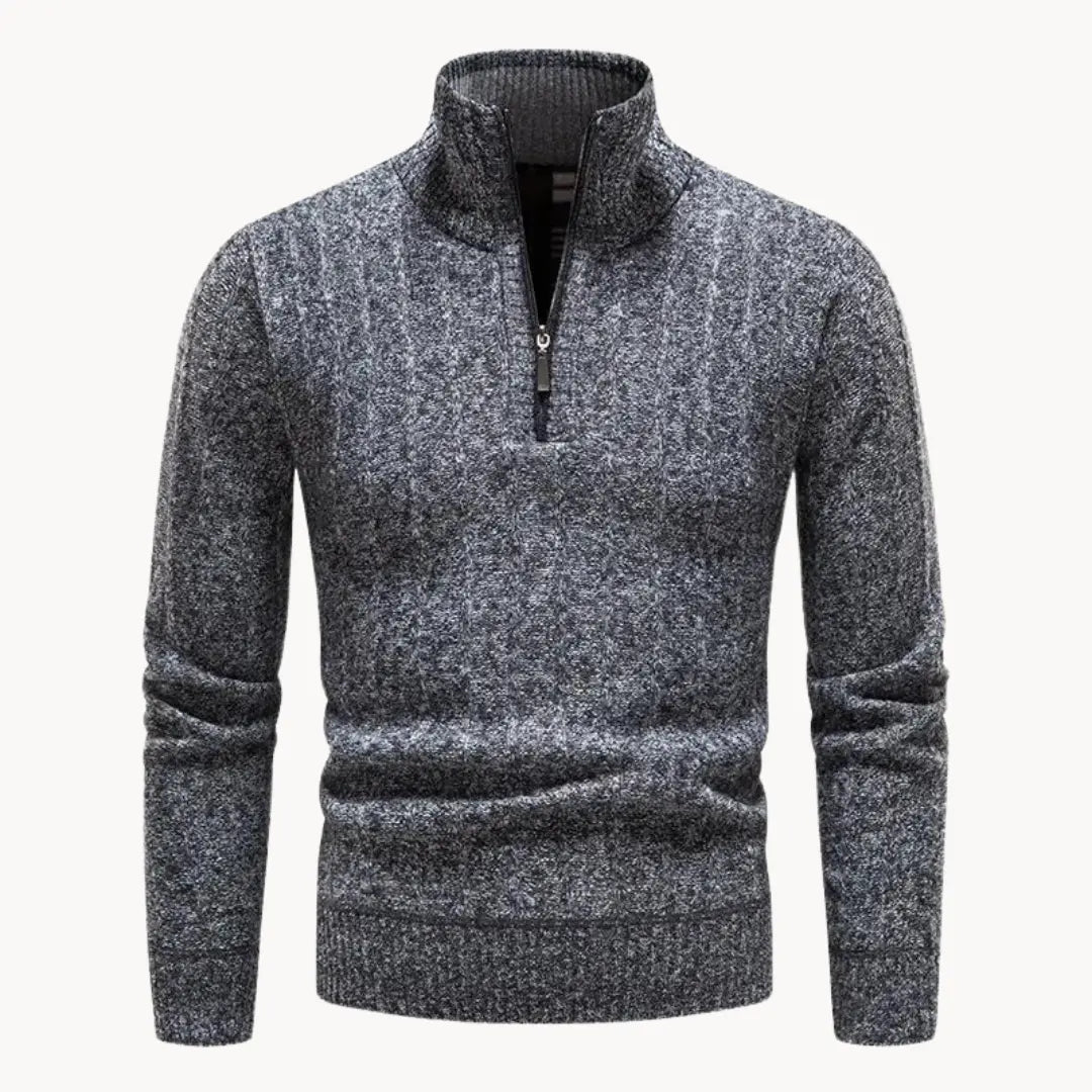 Herrkvartströja med Dragkedja Modern Stil 6