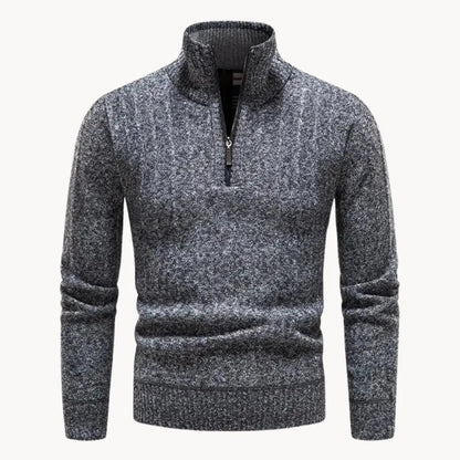 Herrkvartströja med Dragkedja Modern Stil 6