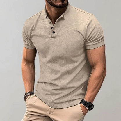 Herrpikétröja Casual Slimmad Stil 2