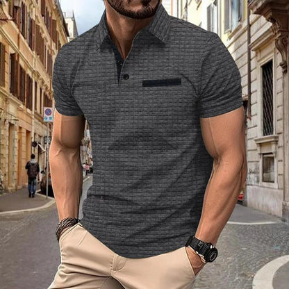 Herrpikétröja Casual Stil 5