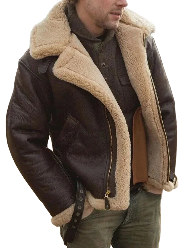 Herrpilotjacka med RAF-stil 0