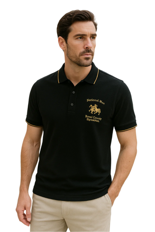 Herrpolo Modern Snitt Mjuk Väv med Broderade Detaljer 0