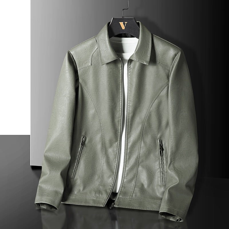 Herrskinnjacka Premium Läder 3