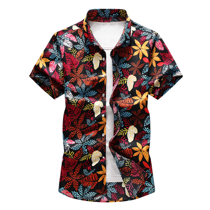 Herrskjorta Blommig och Hawaiiansk för Sommar 0