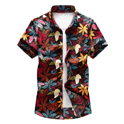 Herrskjorta Blommig och Hawaiiansk för Sommar 0