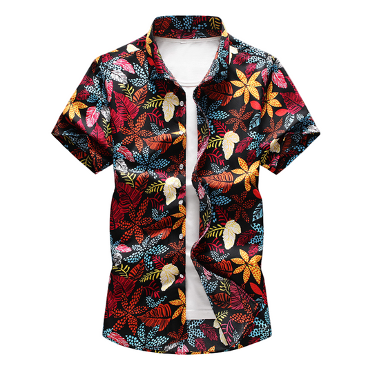 Herrskjorta Blommig och Hawaiiansk för Sommar 0