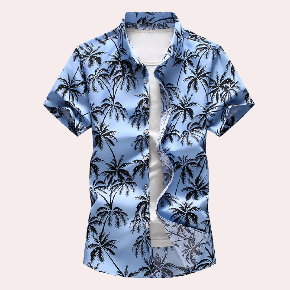 Herrskjorta Blommig och Hawaiiansk för Sommar 1