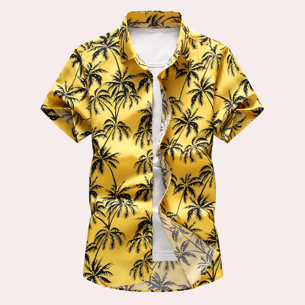 Herrskjorta Blommig och Hawaiiansk för Sommar 3
