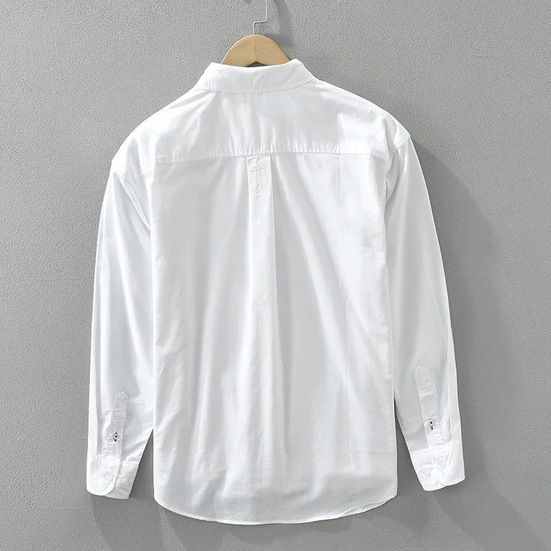 Herrskjorta Button-Up med Färgblock 2