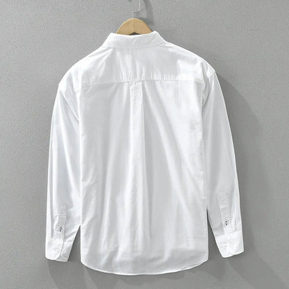 Herrskjorta Button-Up med Färgblock 2