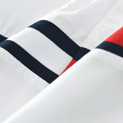 Herrskjorta Button-Up med Färgblock 5
