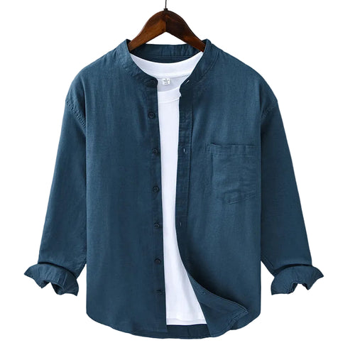 Herrskjorta Casual Stil 0
