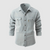 Herrskjorta Casual Worker Stil 100% Bomull Med Funktionella Fickor 3