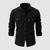 Herrskjorta Casual Worker Stil 100% Bomull Med Funktionella Fickor 5