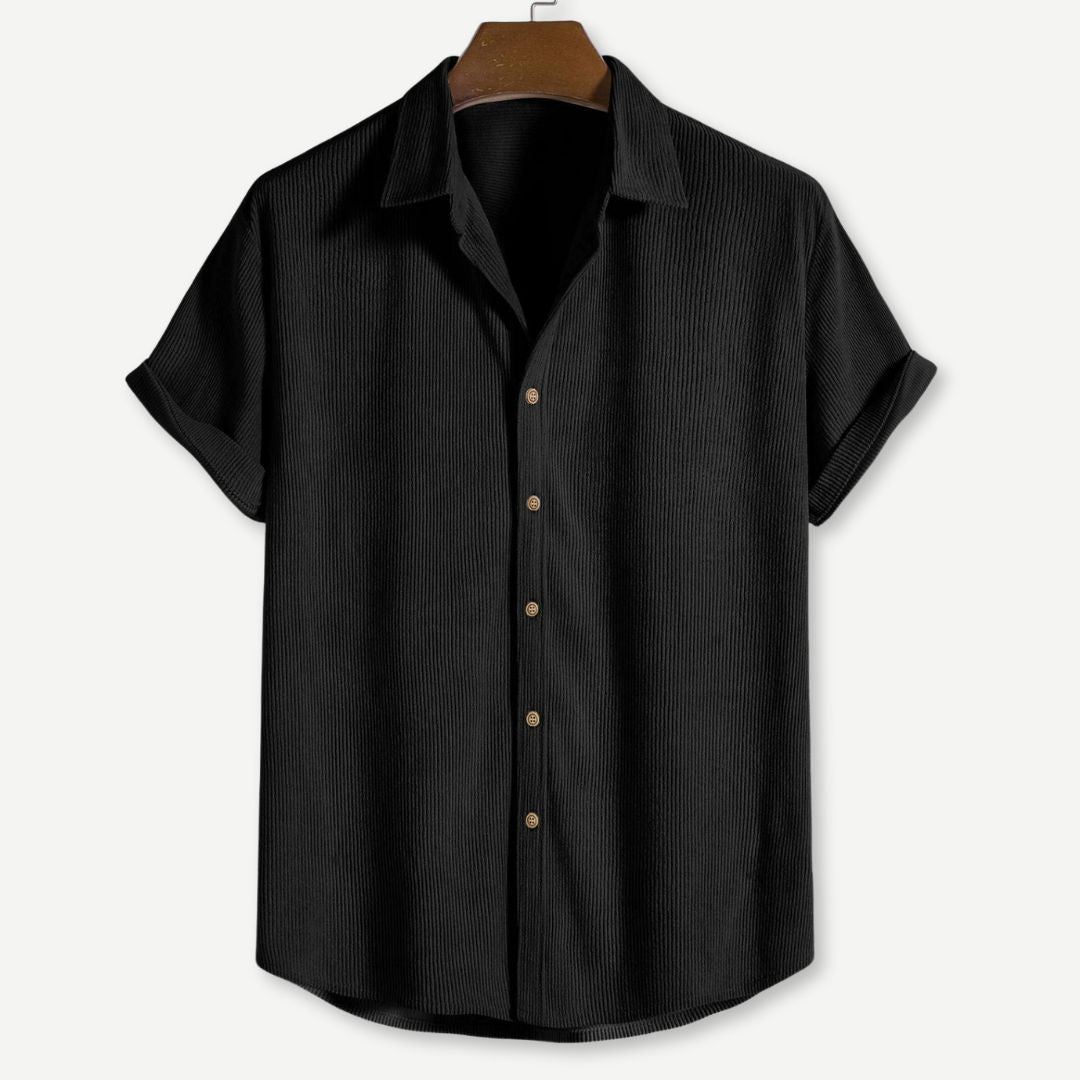 Herrskjorta Corduroy Klassisk Knappdesign Mjuk och Andningsbar 2