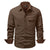 Herrskjorta Jacka Med Dubbelton Design I 100% Bomull 3
