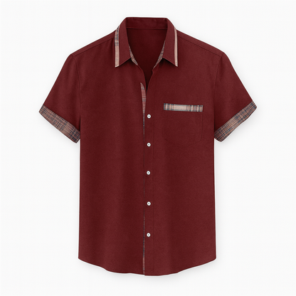 Herrskjorta Kortärmad Modern Stil 6