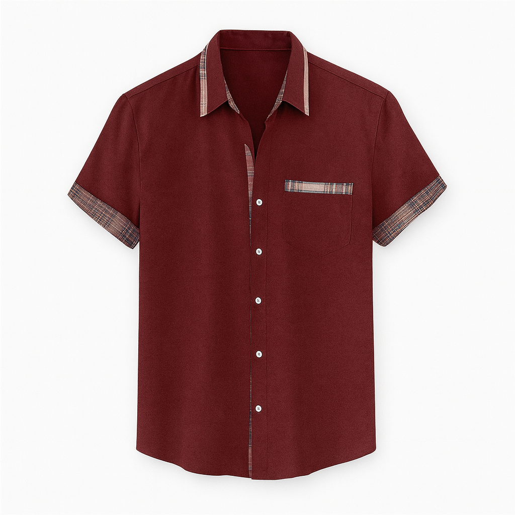 Herrskjorta Kortärmad Modern Stil 6