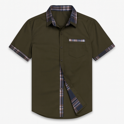 Herrskjorta Kortärmad Modern Stil 8