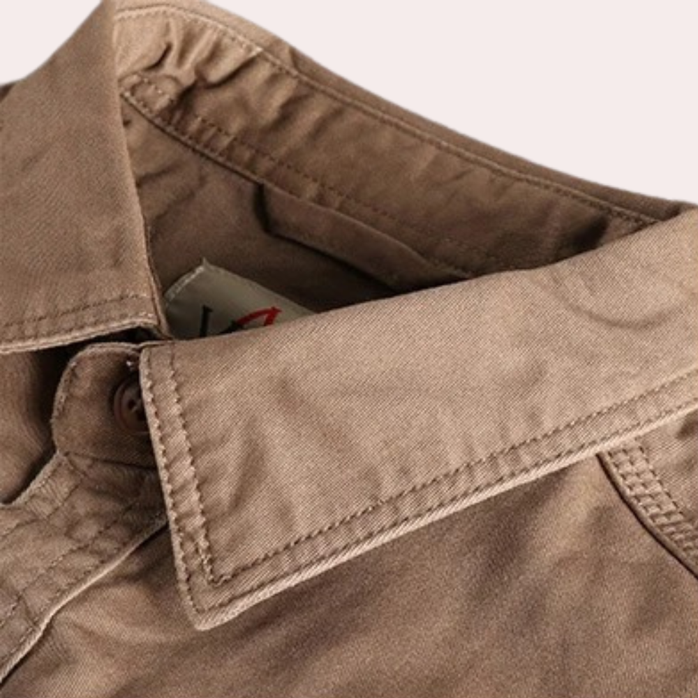 Herrskjorta Långärmad Casual Stil 2