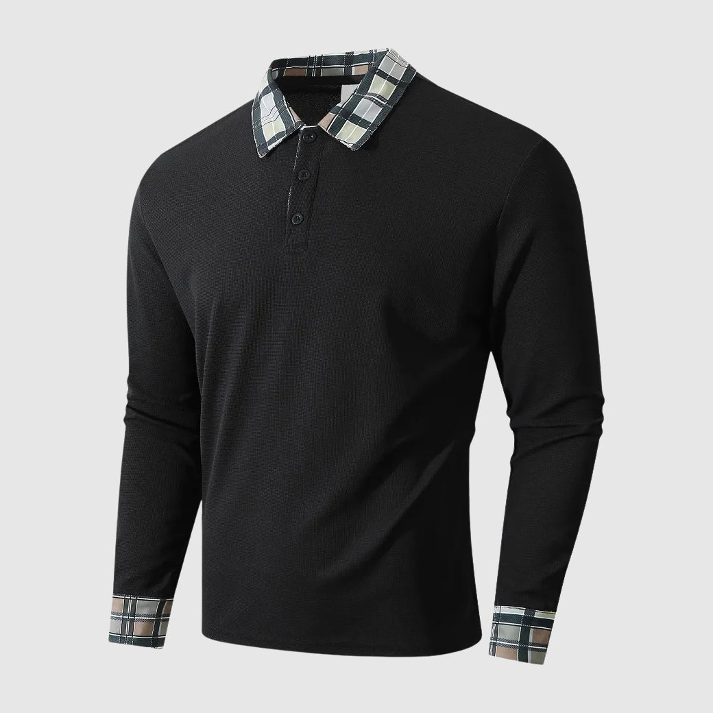 Herrskjorta Långärmad med Rustik Trim 1