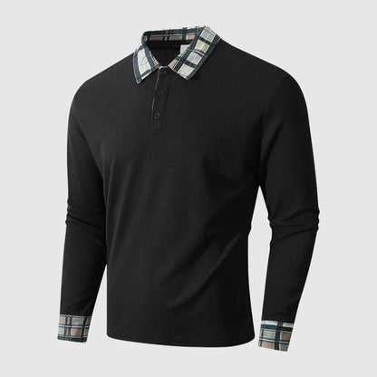 Herrskjorta Långärmad med Rustik Trim 1