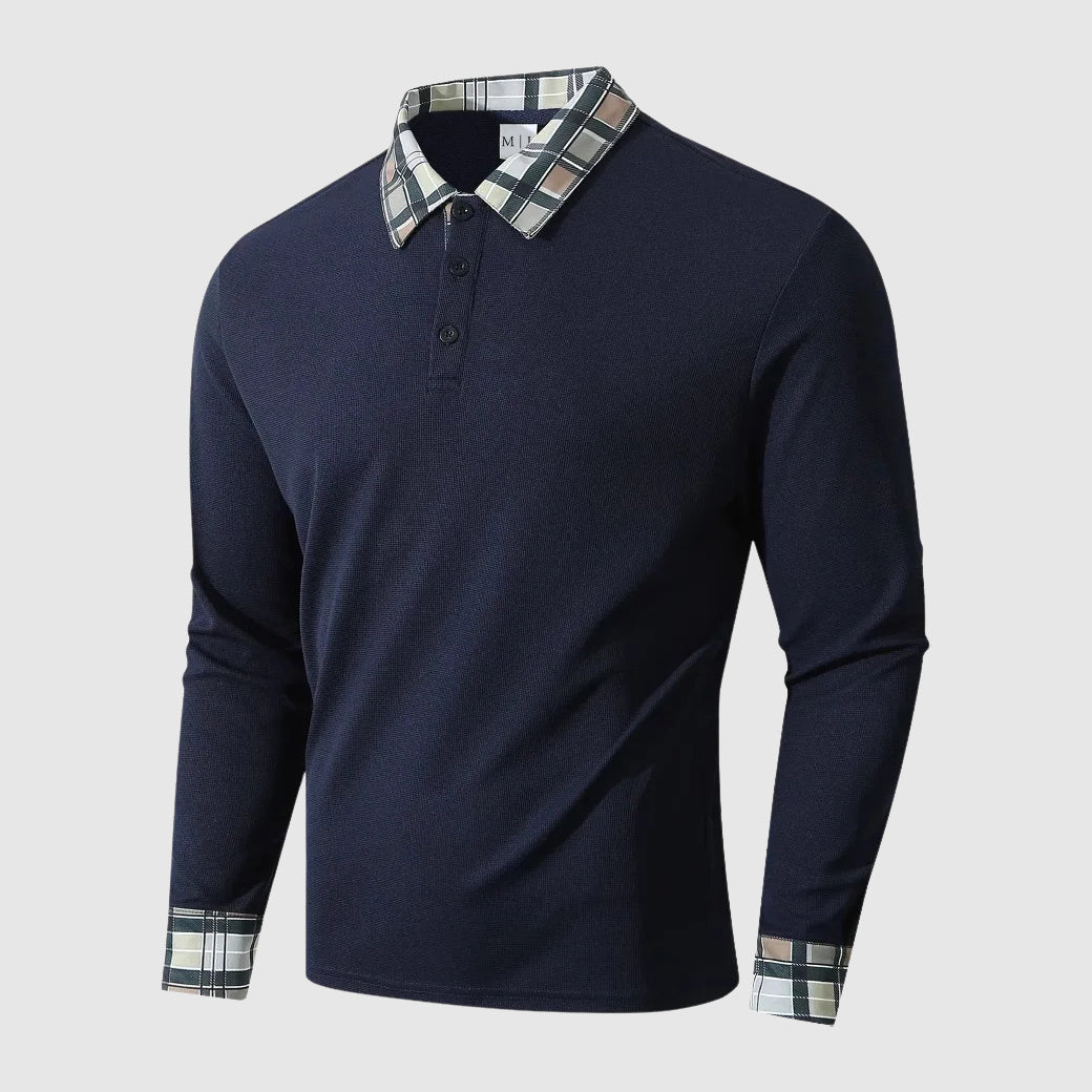 Herrskjorta Långärmad med Rustik Trim 2