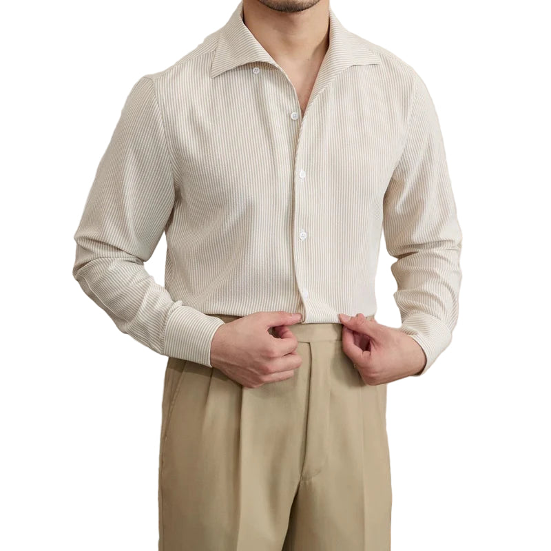 Herrskjorta Micro-Check Fitted 0