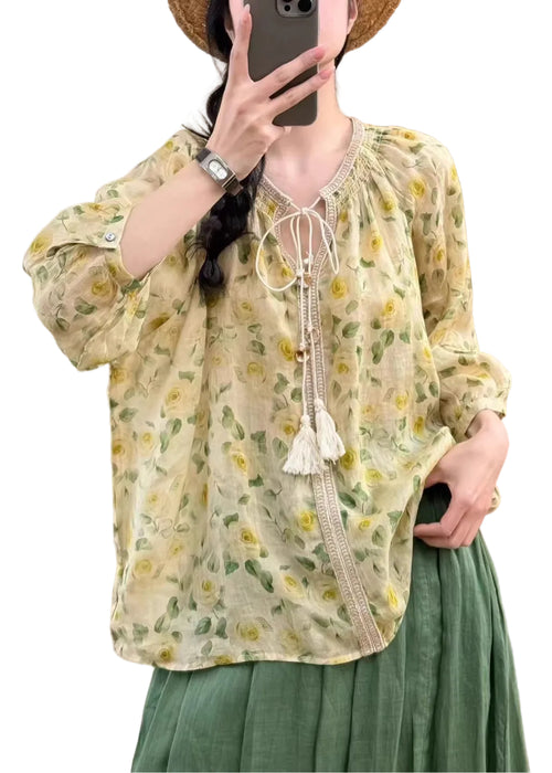 Herrskjorta Oversized med Tryck för Avslappnad Stil 0