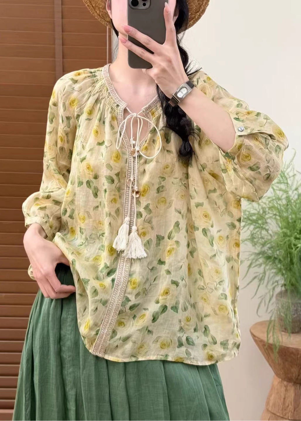 Herrskjorta Oversized med Tryck för Avslappnad Stil 2