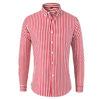 Herrskjorta Randig Modern Stil 2