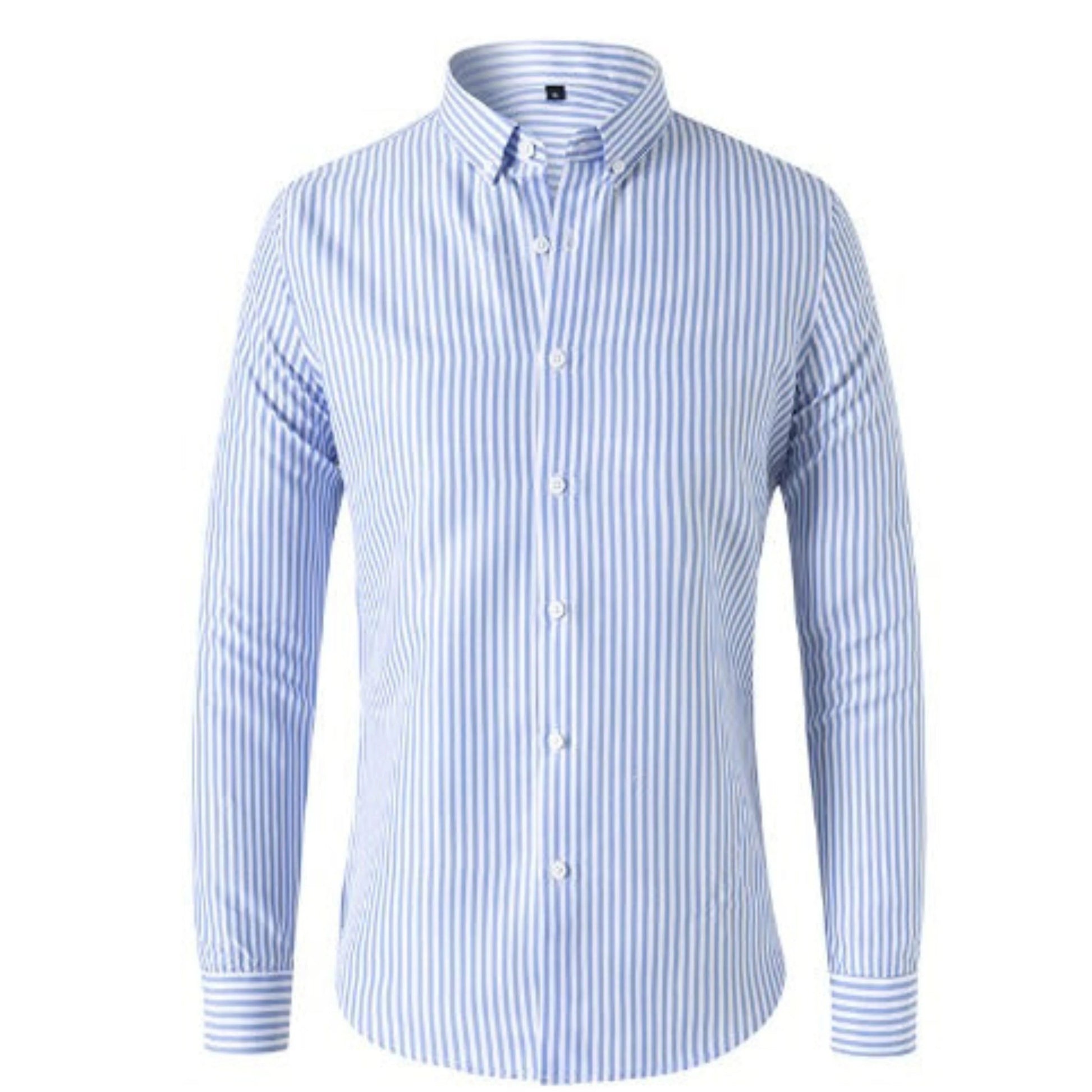 Herrskjorta Randig Modern Stil 3