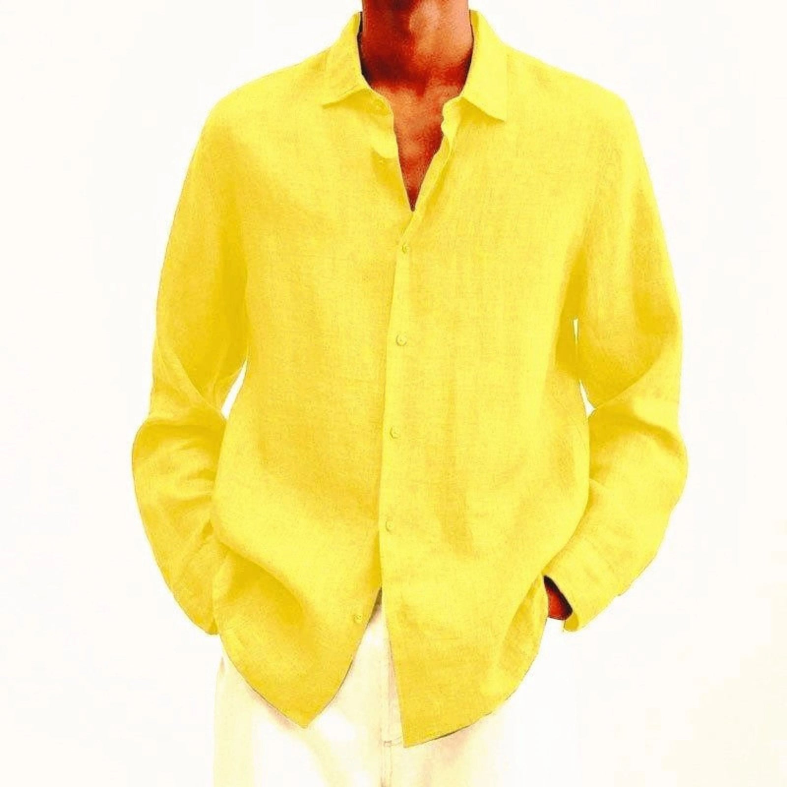 Herrskjorta Slim-fit Klassisk Stil 5