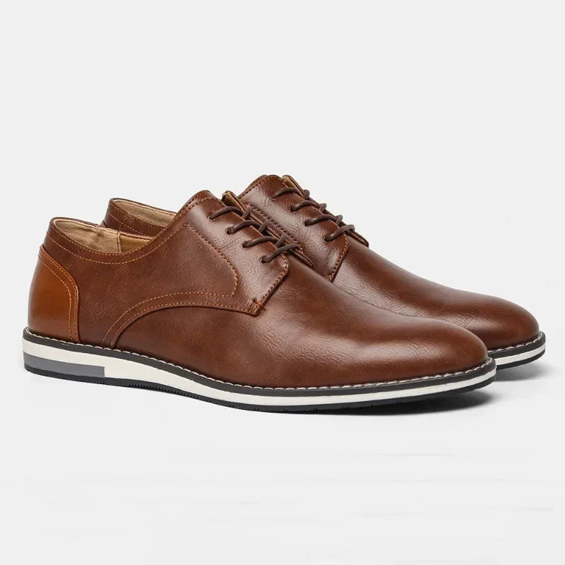 Herrskor Derby Stil Klassisk Design 4