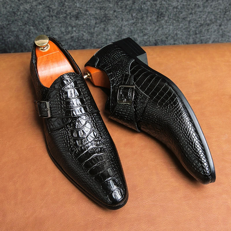 Herrskor Formella Retro Stil med Spetsiga Tår 1