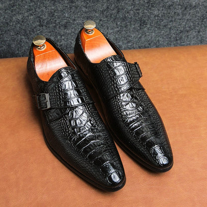 Herrskor Formella Retro Stil med Spetsiga Tår 3