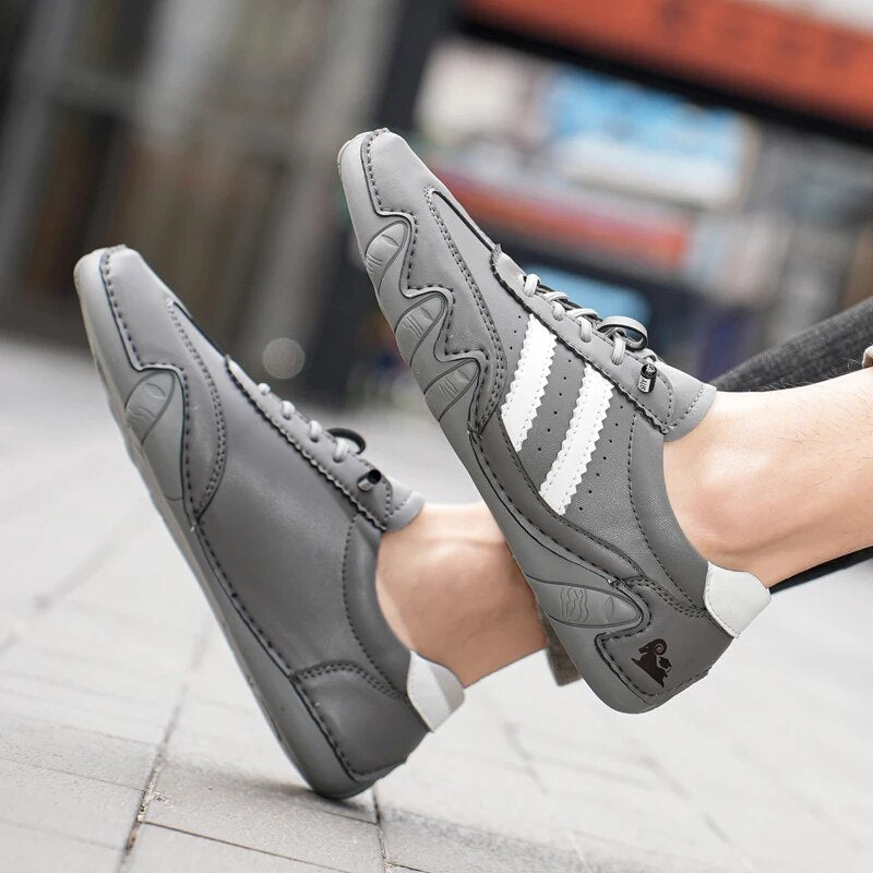 Herrskor Loafers i Läder med Ventilation 6