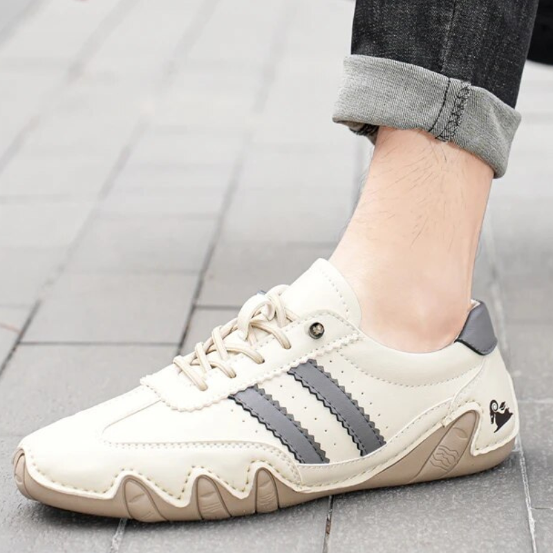 Herrskor Loafers i Läder med Ventilation 8