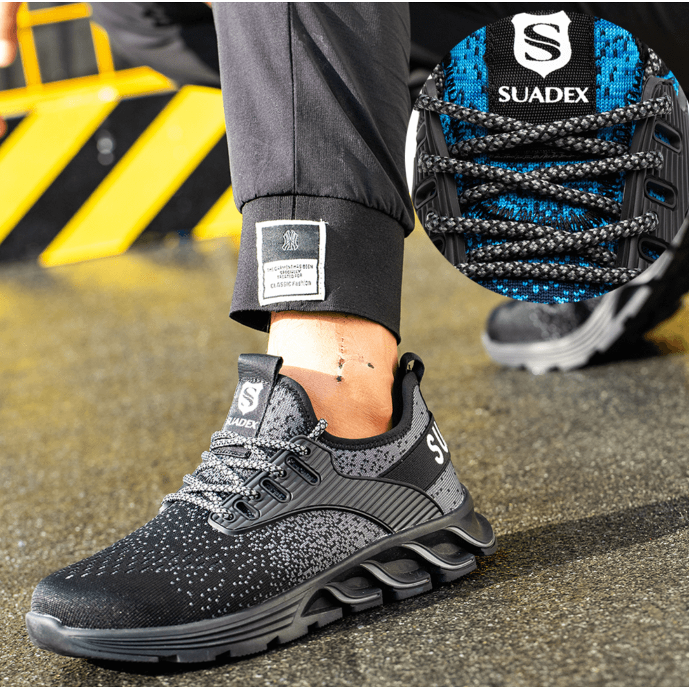 Herrskor i Kevlar med Ståltåkappe och Sklisäker Sula 4