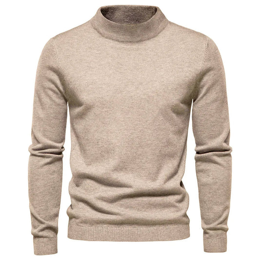 Herrtröja Halvhög Krage Varmrutig Design för Höst och Vinter 0