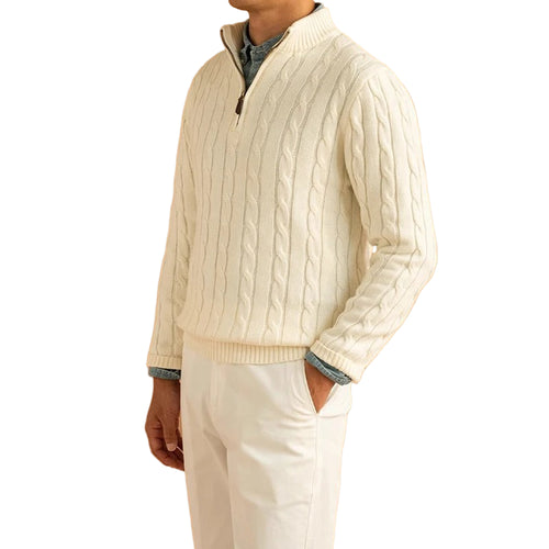 Herrtröja Mock Neck Jacquard Stilren 0