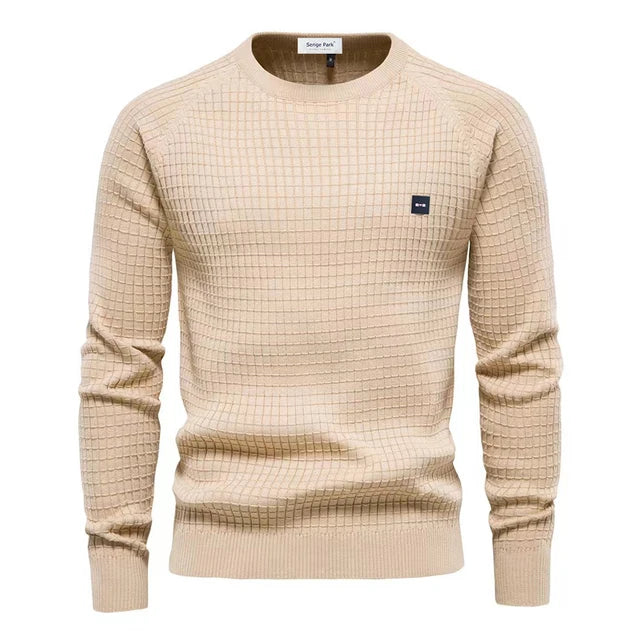 Herrtröja Stickad med Stil 0