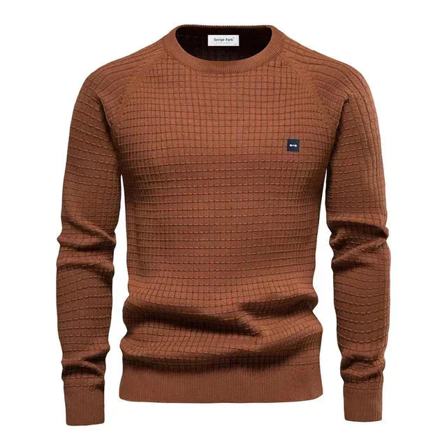 Herrtröja Stickad med Stil 7