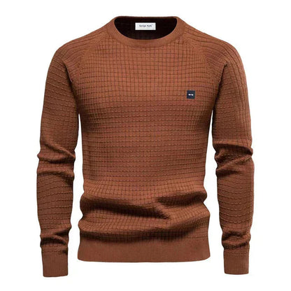 Herrtröja Stickad med Stil 7