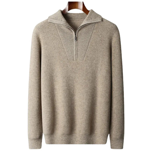 Herrtröja med Halv Zip Modern Stil 0