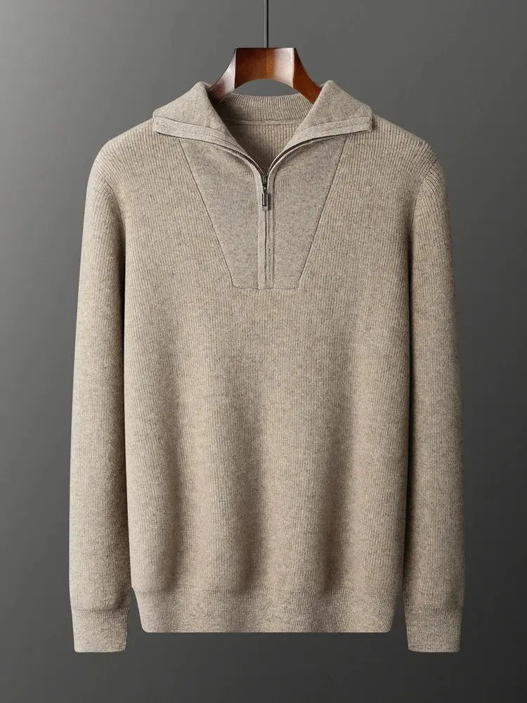 Herrtröja med Halv Zip Modern Stil 6